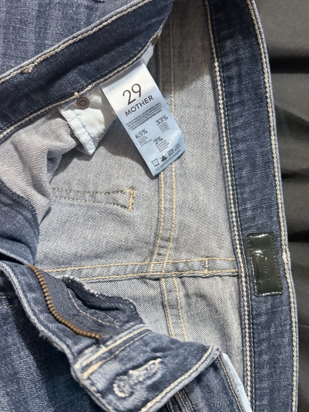 MOTHER Dark Blue Flare Jeans petite - Picture 5 of 12